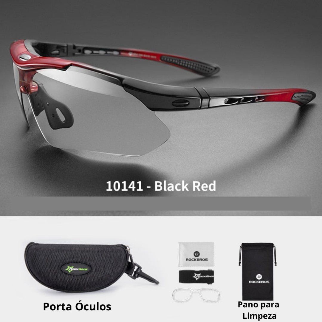 Óculos Ciclismo com Proteção Solar UV 50+400 Masculino Sofisticado/Feminino Elegante RockBros
