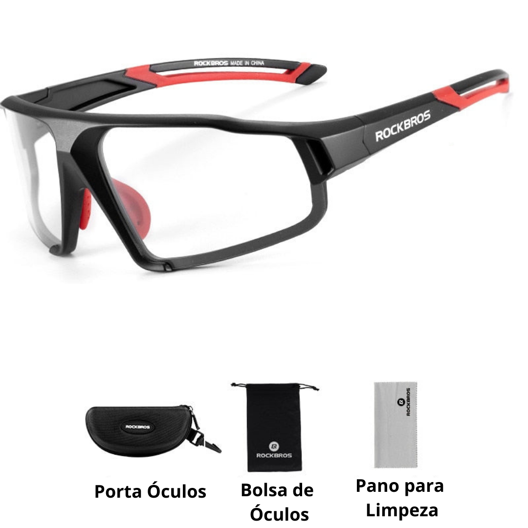 Óculos Ciclismo com Proteção Solar UV 50+400 Masculino Sofisticado/Feminino Elegante RockBros