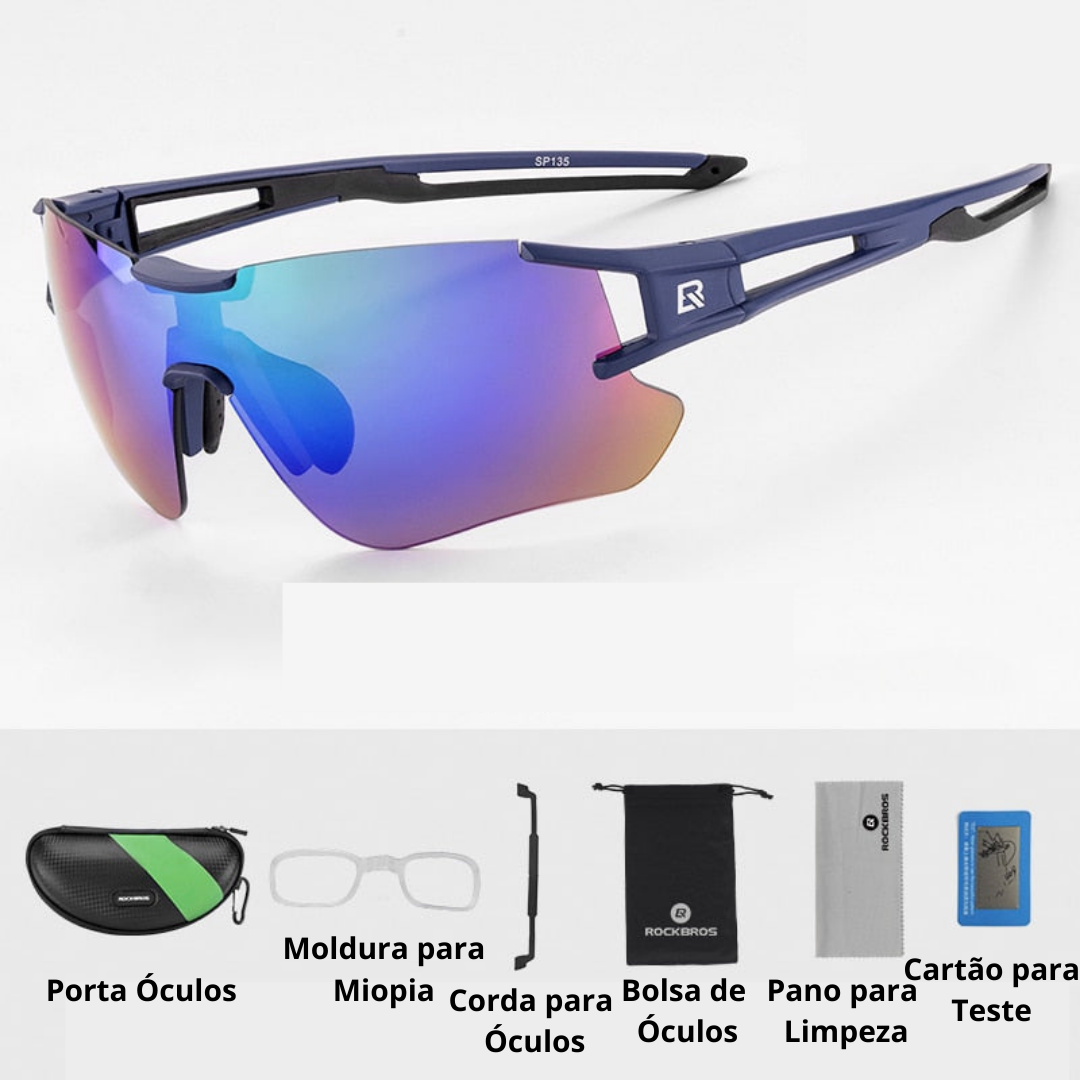 Óculos Ciclismo Lentes Fotocromáticas UV400 Masculino Sofisticado/Feminino Elegante RockBros