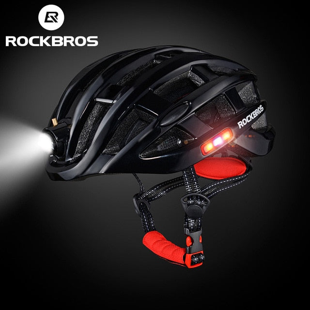 Capacete Ciclismo com Lanterna Profissional Masculino Sofisticado/Feminino Elegante RockBros