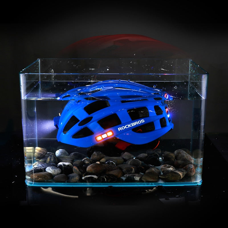 Capacete Ciclismo com Lanterna Profissional Masculino Sofisticado/Feminino Elegante RockBros