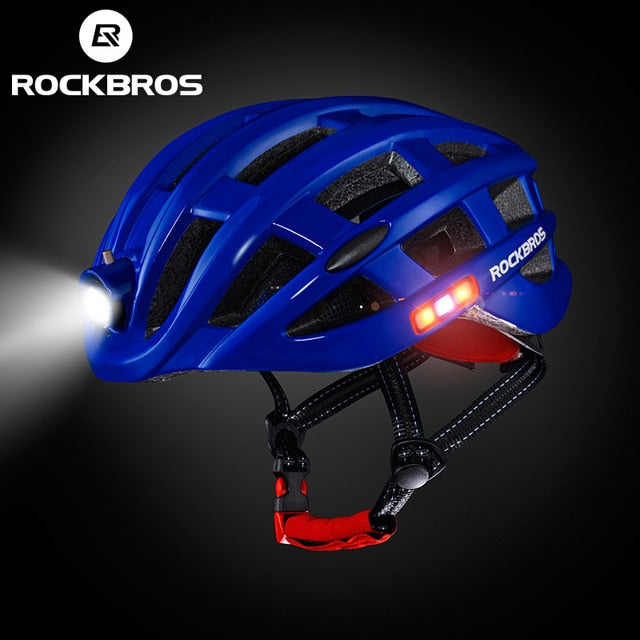 Capacete Ciclismo com Lanterna Profissional Masculino Sofisticado/Feminino Elegante RockBros