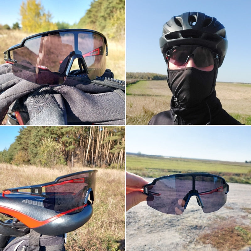 Óculos Ciclismo com Proteção Solar UV 50+400 Masculino Sofisticado/Feminino Elegante RockBros