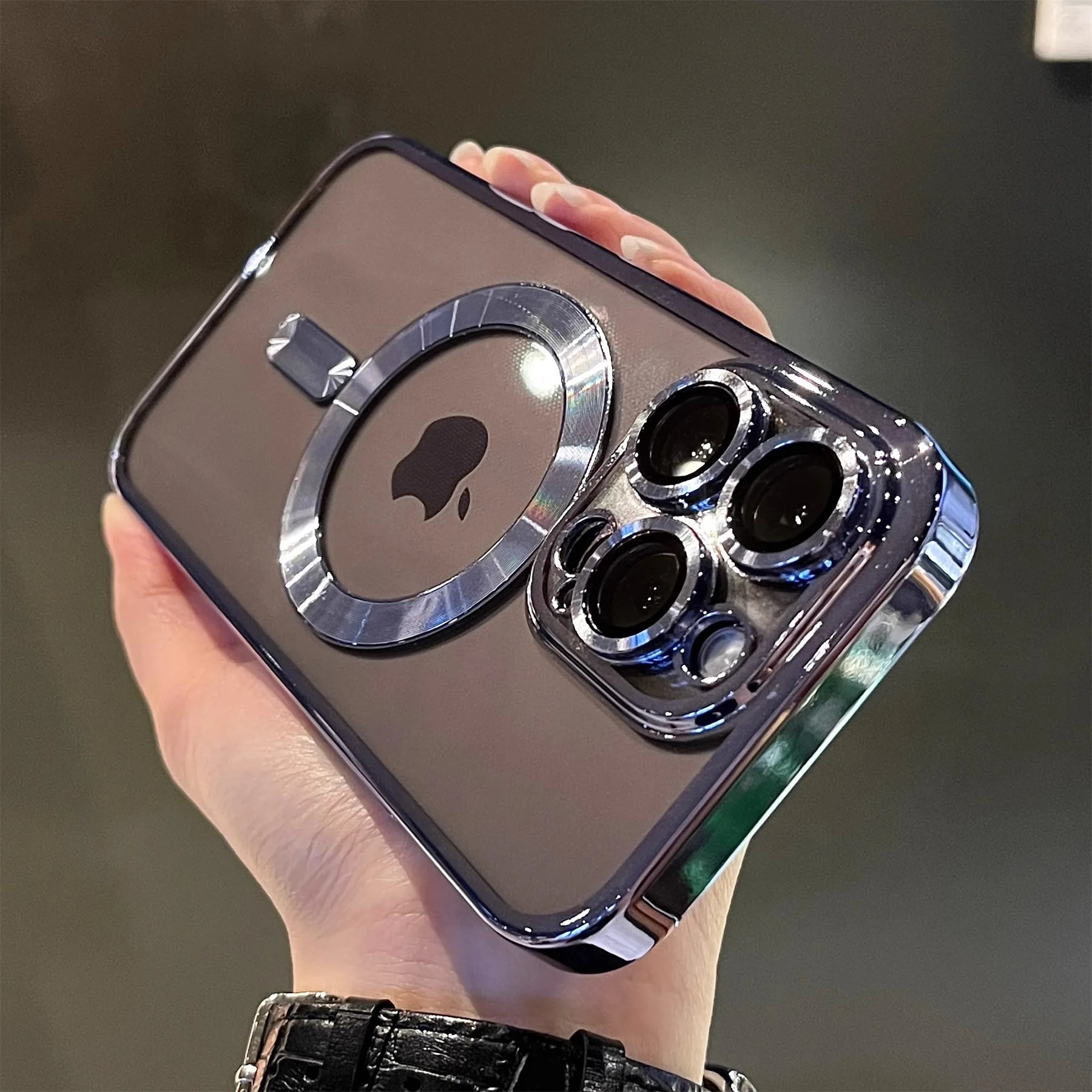 Capa Magnética MagSafe Luxo para iPhone 11-16 Pro Max – Silicone à Prova de Choque