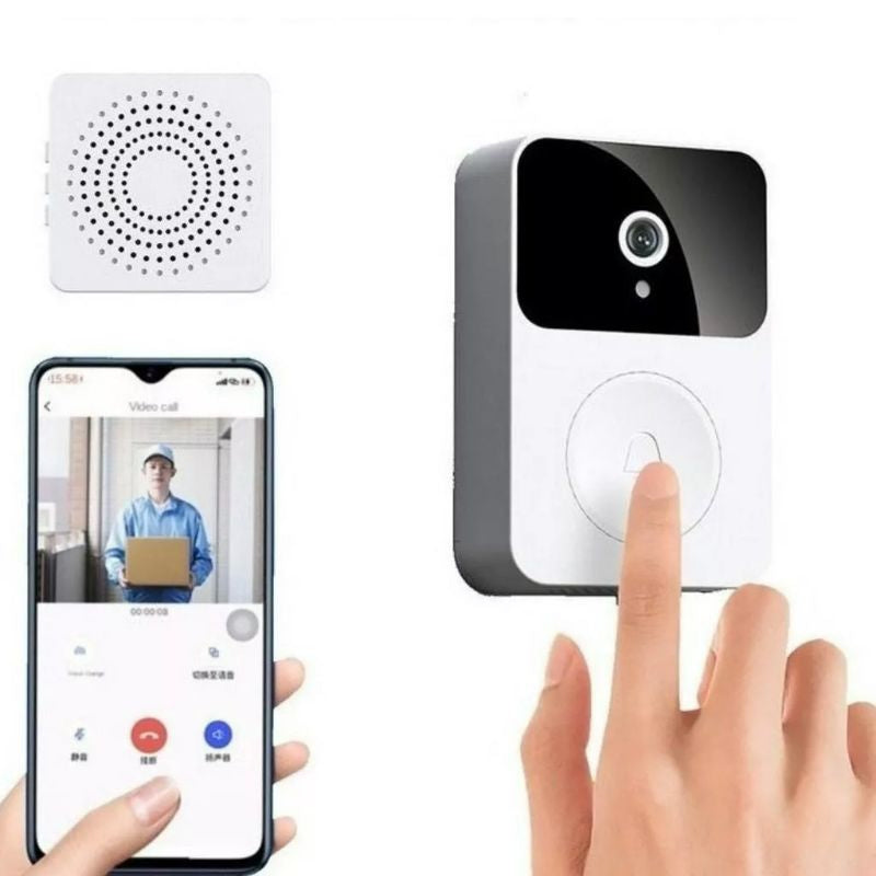 Smart Wi-Fi Doorbell with HD Camera – Viewing via Cell Phone | HReyTech