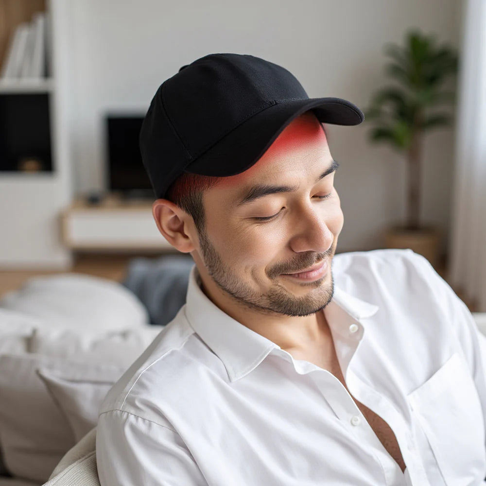 Touca para crescimento capilar LumaDerm™ com terapia de luz vermelha