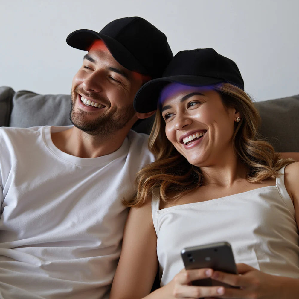 Touca para crescimento capilar LumaDerm™ com terapia de luz vermelha