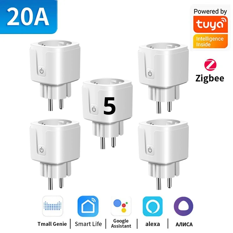 Koop er één, krijg er één gratis: TUYA TNCE Smart Plug met WiFi/Zigbee – 16A/20A Energiemeter