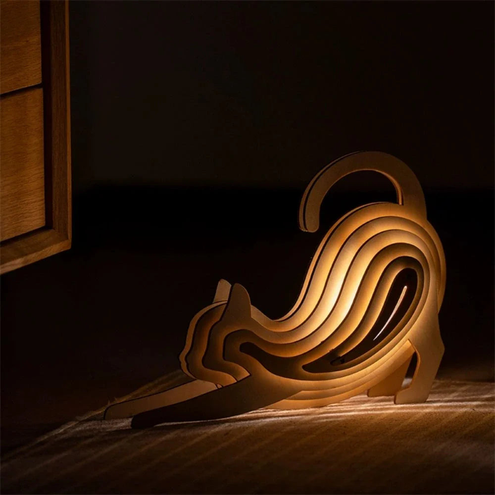 Luminária de madeira WildCraft™ com animais