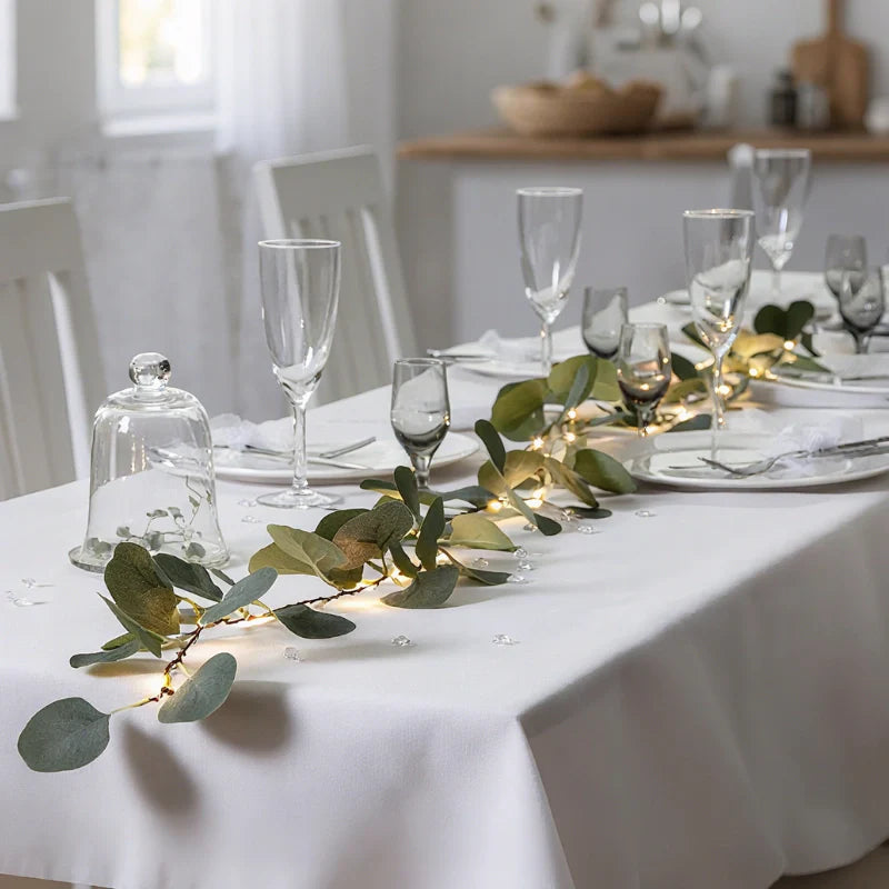 Botanical garland with lights