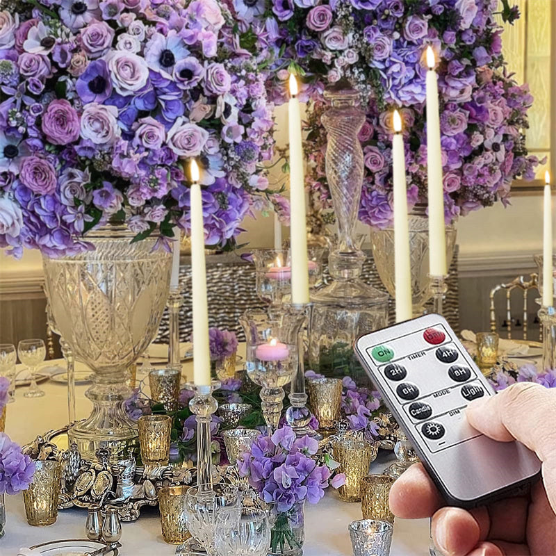 Flameless candles for candlestick