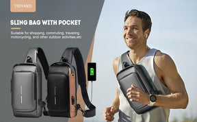 Men's Anti-Theft Fanny Pack with Padlock | Waterproof