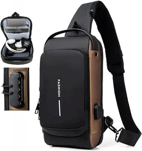 Men's Anti-Theft Fanny Pack with Padlock | Waterproof