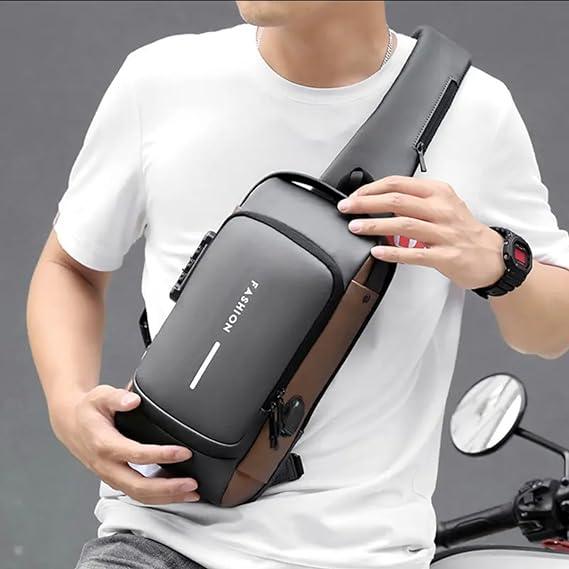Men's Anti-Theft Fanny Pack with Padlock | Waterproof