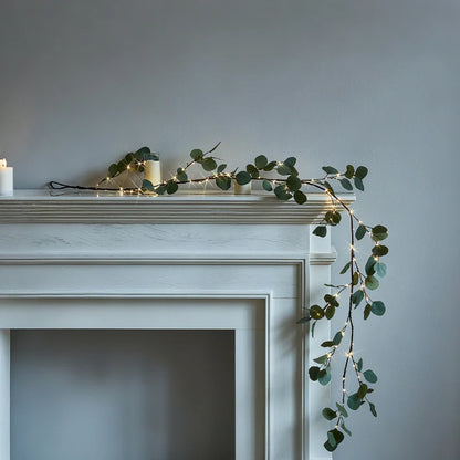 Botanical garland with lights
