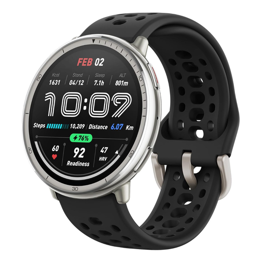 Waterproof fitness smartwatch for Android and iPhone with 10-day battery life