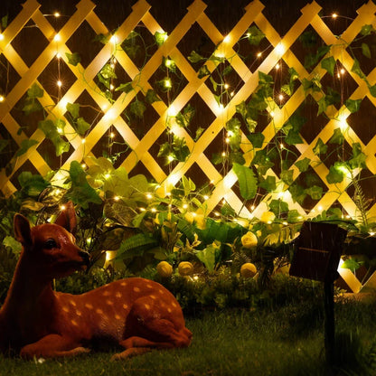 Botanical garland with lights