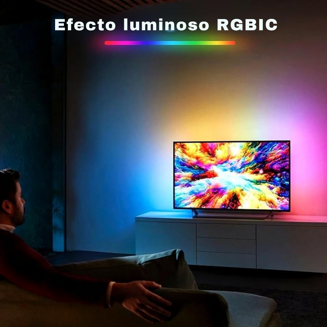 Smart RGB LED TV Lights for 55–75” TVs with 4K HDMI Sync – Immersive Home Cinema Effect