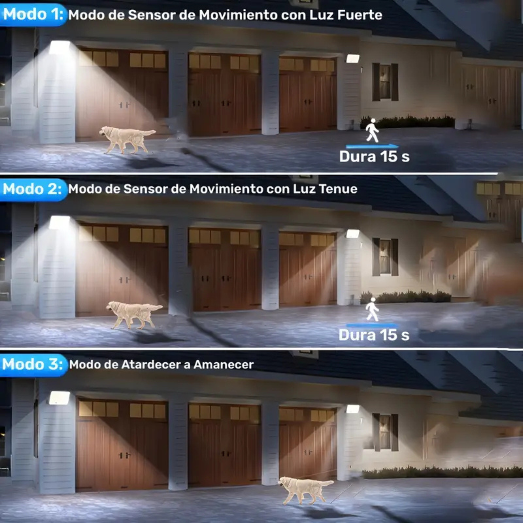 Luminárias solares externas com sensor de movimento