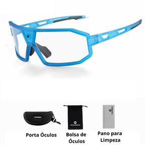 Óculos Ciclismo com Proteção Solar UV 50+400 Masculino Sofisticado/Feminino Elegante RockBros