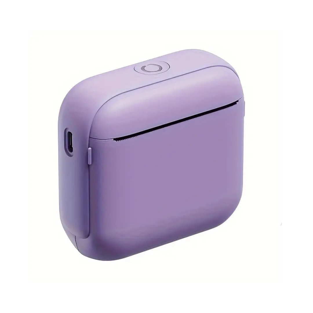 Impressora portátil recarregável com impressão multifuncional 