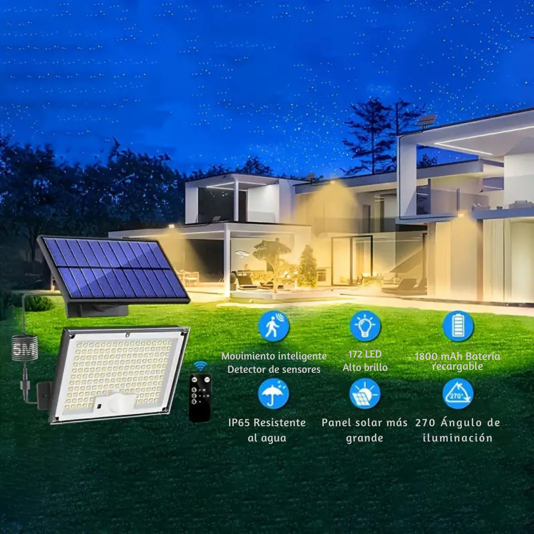 Luminárias solares externas com sensor de movimento