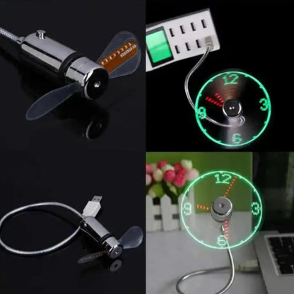 TimeGlow™ Ventilador con reloj