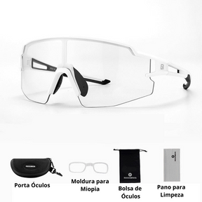 Óculos Ciclismo com Proteção Solar UV 50+400 Masculino Sofisticado/Feminino Elegante RockBros