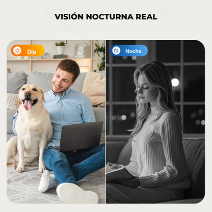 Mini câmera com visão grande angular e detecção de movimento®