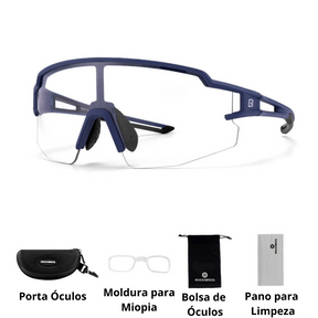 Óculos Ciclismo com Proteção Solar UV 50+400 Masculino Sofisticado/Feminino Elegante RockBros
