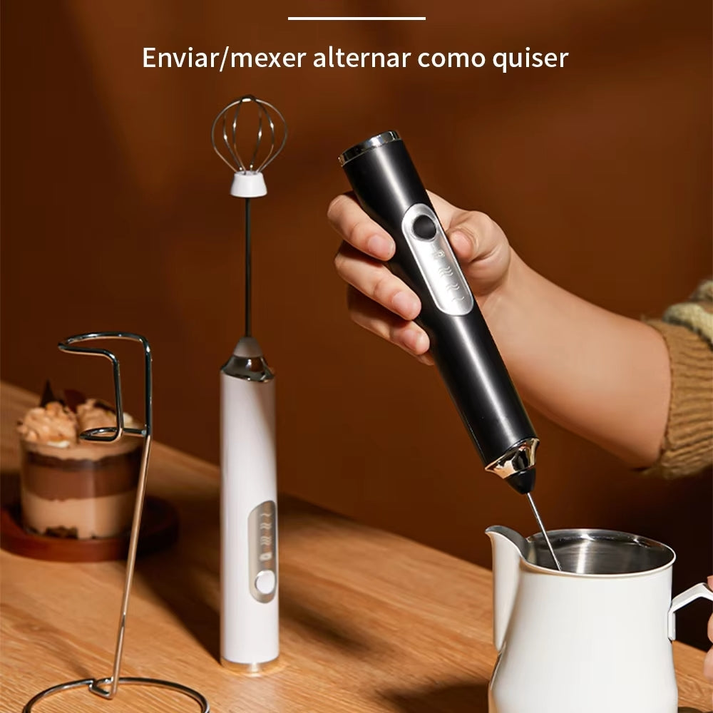 Portable Electric Mixer | Rechargeable Whisk for Milk, Coffee and Beverages 
