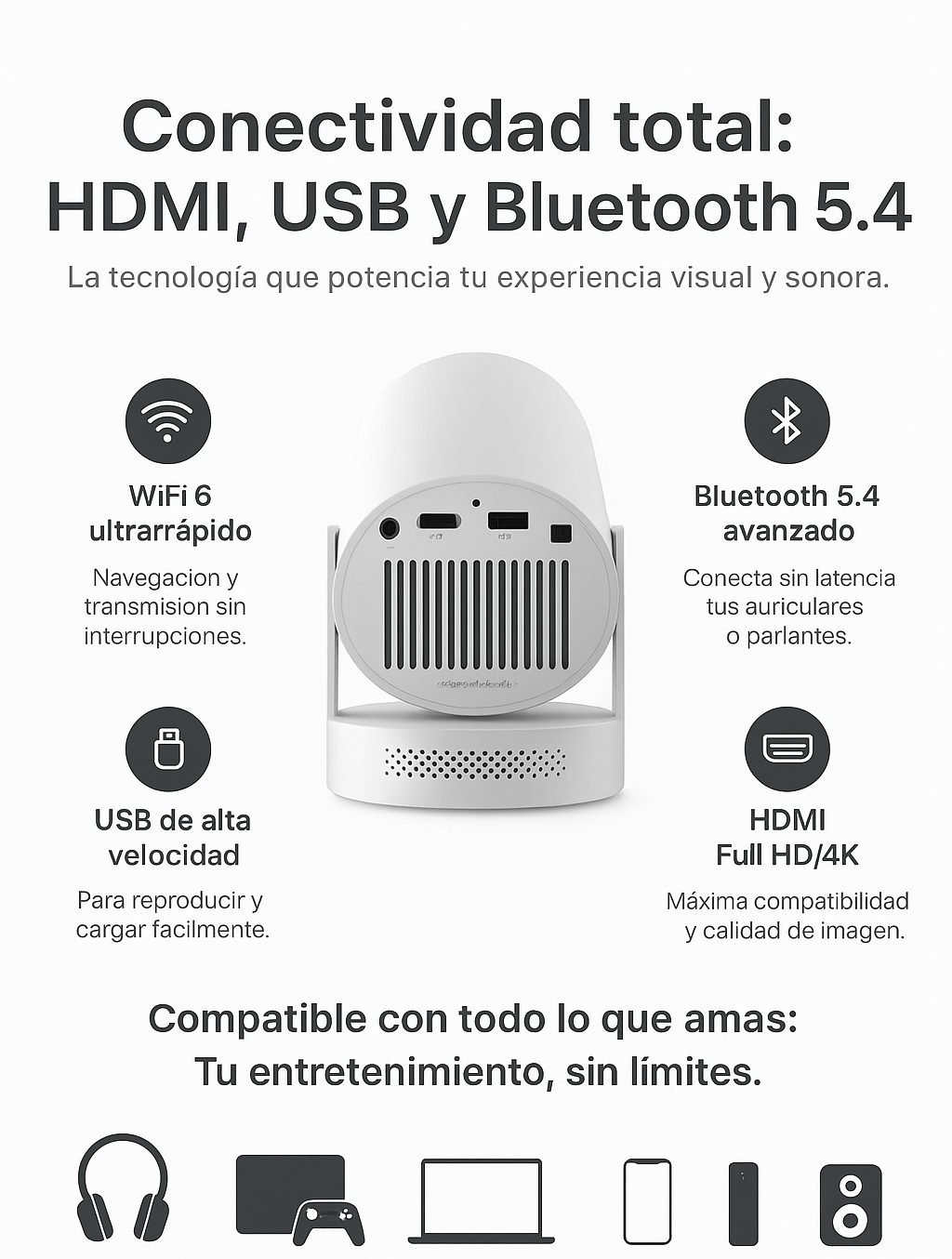 4K Ultra HD Smart Projector with Premium Control 