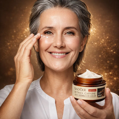 Eye Contour Cream with Caffeine and Retinol – Reduces Puffiness and Revitalizes 