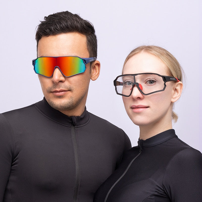 Óculos Ciclismo Lentes Fotocromáticas UV400 Masculino Sofisticado/Feminino Elegante RockBros