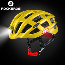 Capacete Ciclismo com Lanterna Profissional Masculino Sofisticado/Feminino Elegante RockBros