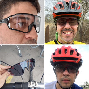 Óculos Ciclismo com Proteção Solar UV 50+400 Masculino Sofisticado/Feminino Elegante RockBros