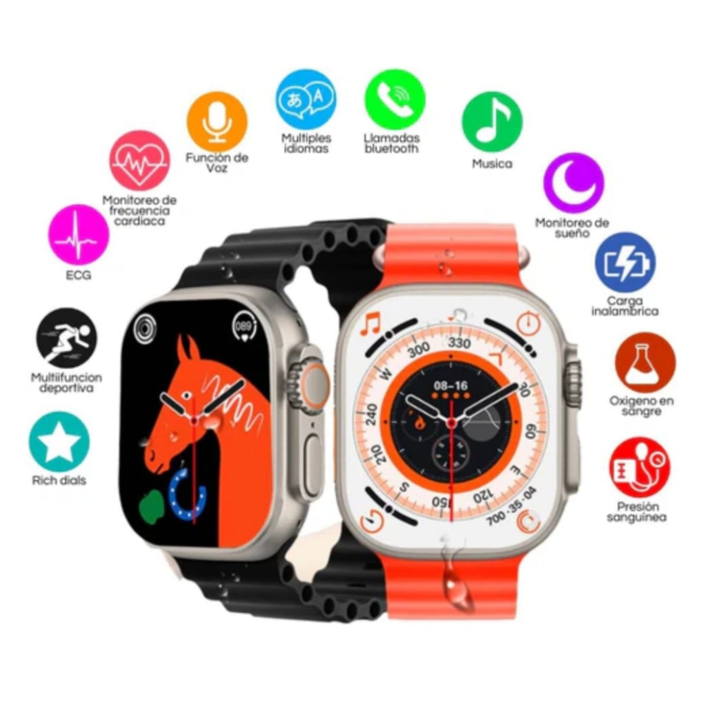 Ultra Pro Smartwatch + 1 FREE strap.