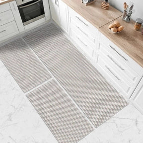 Kit 3 Tapetes para Cozinha em Algodão Antiderrapante