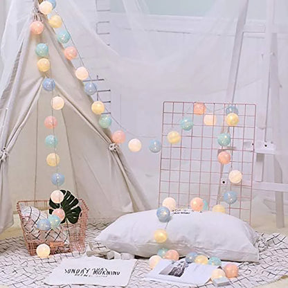 Guirnalda de bolas de algodón