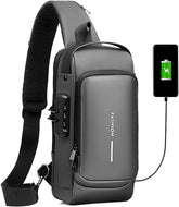 Men's Anti-Theft Fanny Pack with Padlock | Waterproof