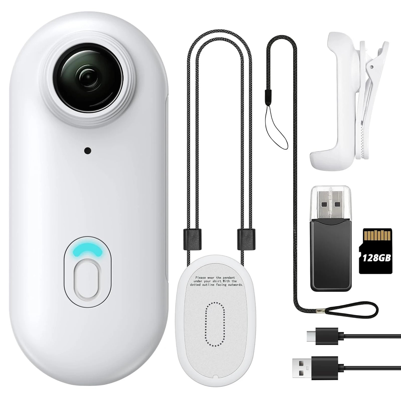 Mini Câmera 4K HD Wi-Fi para Pets – Portátil e Ideal para Esportes