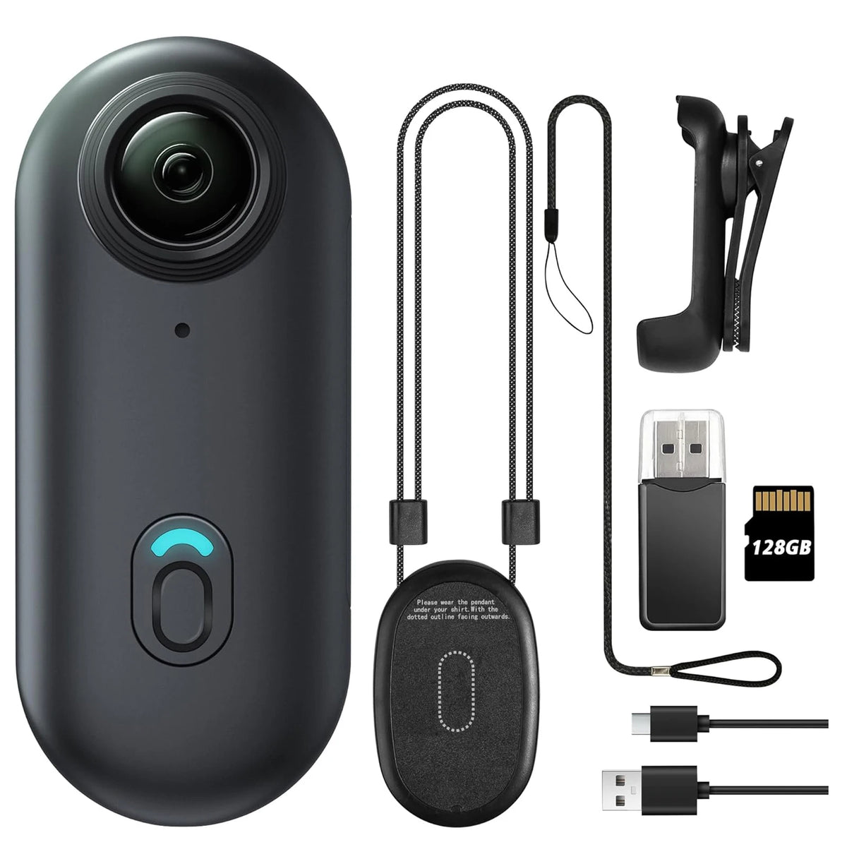 Mini Câmera 4K HD Wi-Fi para Pets – Portátil e Ideal para Esportes