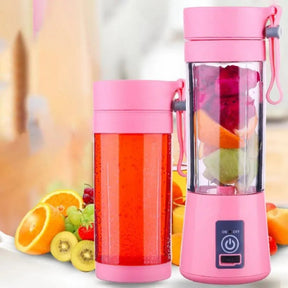 Mini Liquidificador Portátil USB – 6 Lâminas Inox e Recarga Rápida