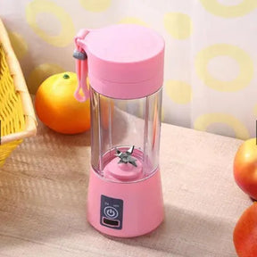 Mini Liquidificador Portátil USB – 6 Lâminas Inox e Recarga Rápida