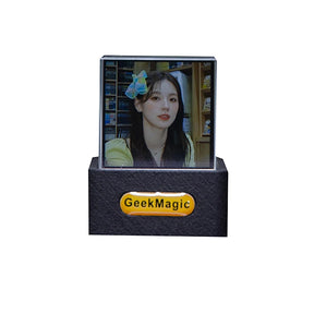 Cubo de Cristal Holográfico Inteligente – Relógio Digital, Estação Meteorológica e Álbum 3D com Animes em GIF