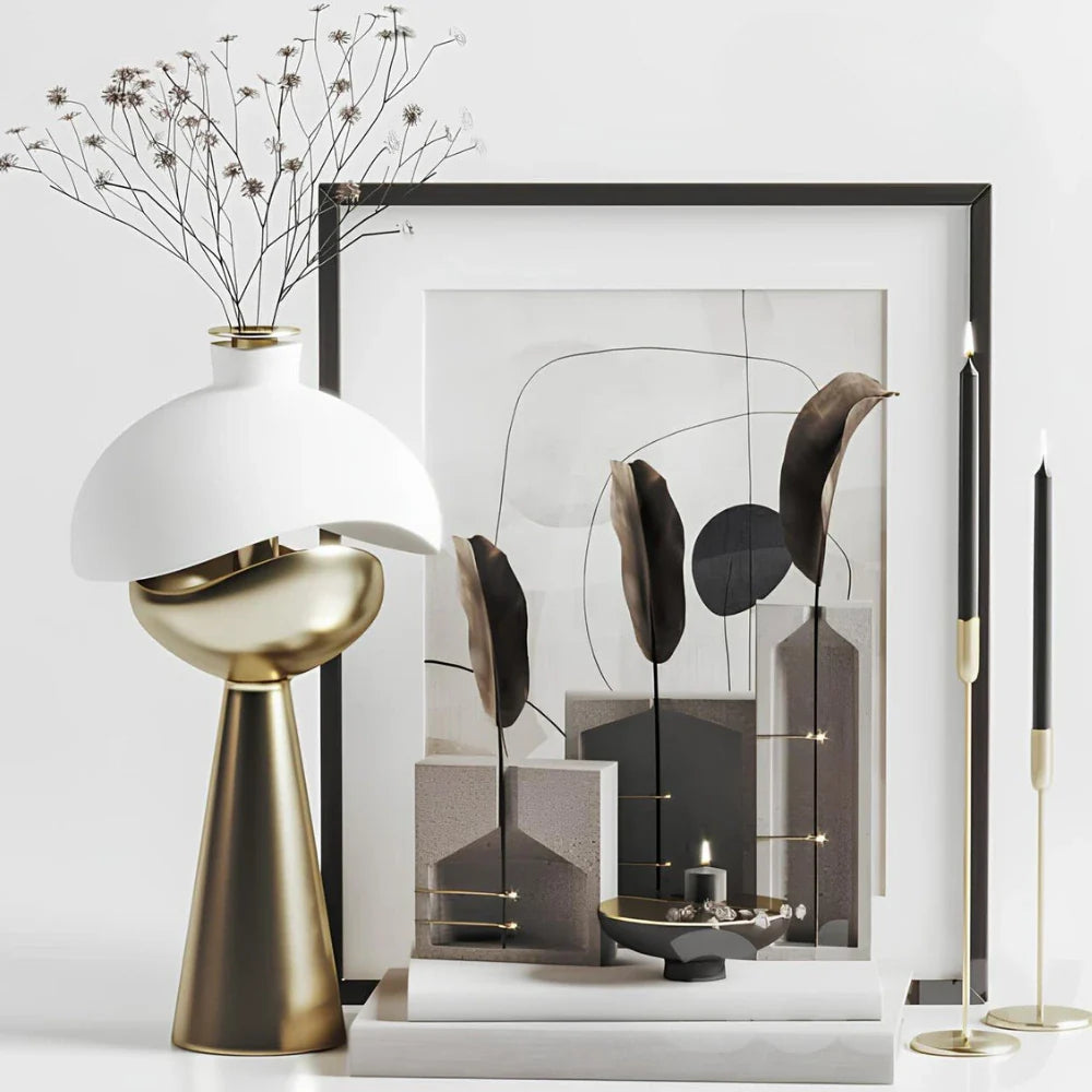 Luminária de mesa esculpida LumiDome™