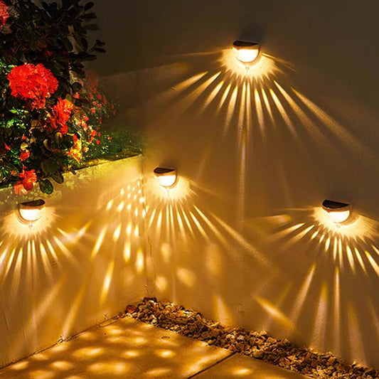 Luminária solar de parede para exterior