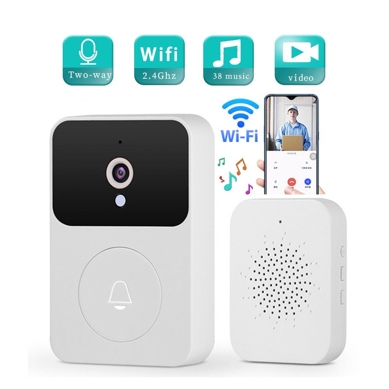 Smart Wi-Fi Doorbell with HD Camera – Viewing via Cell Phone | HReyTech