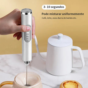 Portable Electric Mixer | Rechargeable Whisk for Milk, Coffee and Beverages 