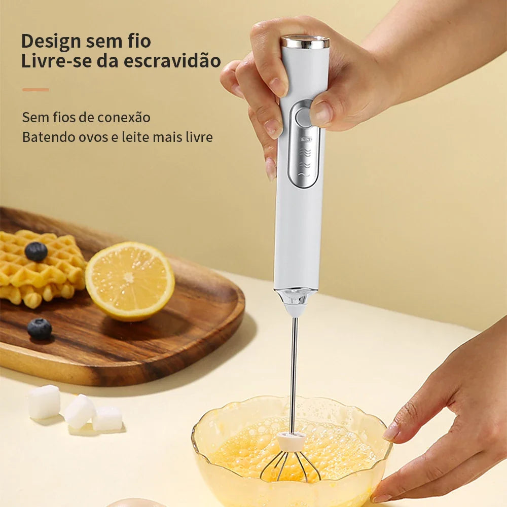 Portable Electric Mixer | Rechargeable Whisk for Milk, Coffee and Beverages 